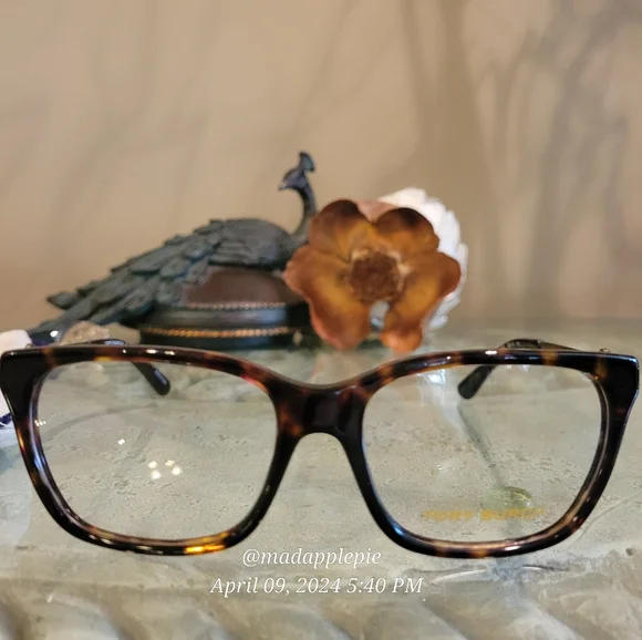 New Tory Burch TY 2107 Dark Tortoise Plastic Square Eyeglasses Designer #62 Tory Burch | Accessories | New Tory Burch Ty 27 Dark  main image 3